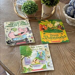 Set of 3 Scholastic St. Patrick's Day Holiday Children Kids Book Set